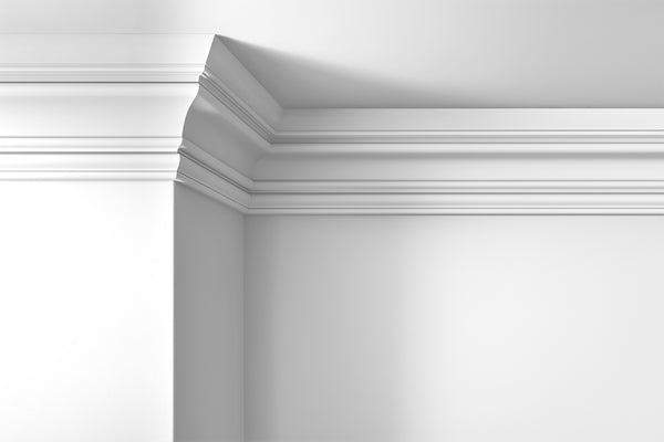 Walls, ceilings and coving painted in Lick White 07