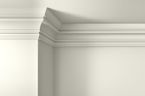 Walls, ceilings and coving painted in Lick White 03