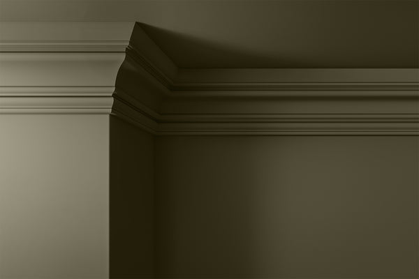 Walls, ceilings and coving painted in Lick Green 19