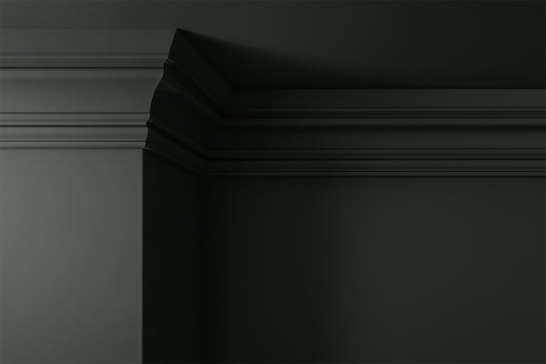 Walls, ceilings and coving painted in Lick Green 06